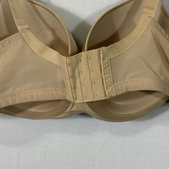 NEW Cacique Lane Bryant Nude Cafe Mocha Boost Underwire Balconette Bra Size 46C - Picture 9 of 9